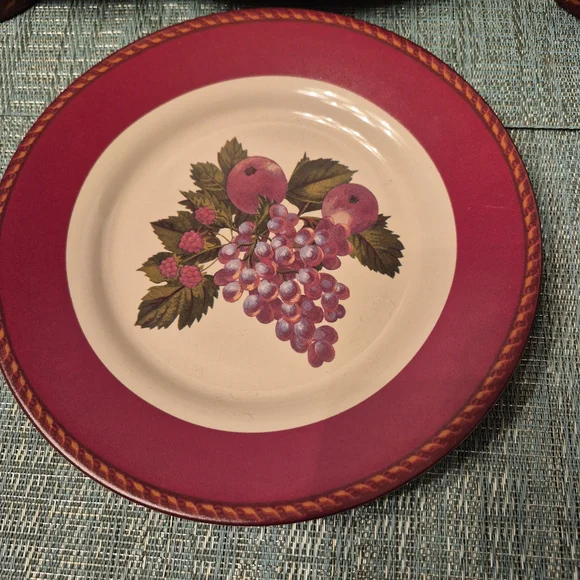 Vintage Elegant Fruity Dinnerware Set with Mugs - Picture 5 of 16